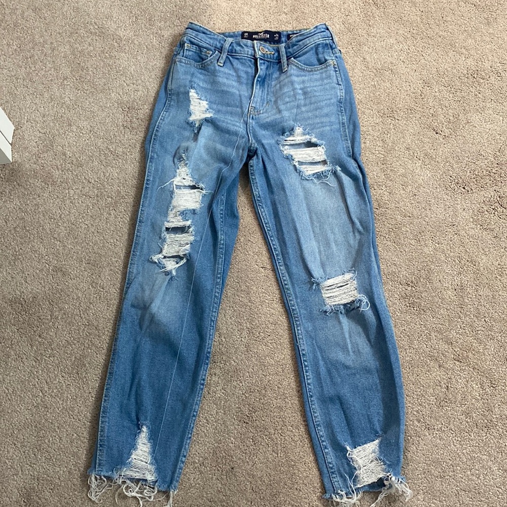 hollister mom jeans